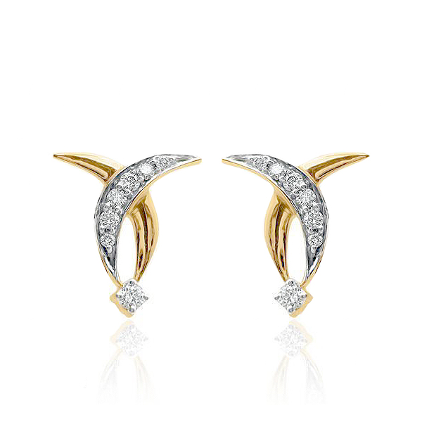 Sree Kumaran | Sree Kumaran Thangamaligai 22kt Yellow Gold Dolphin Earring